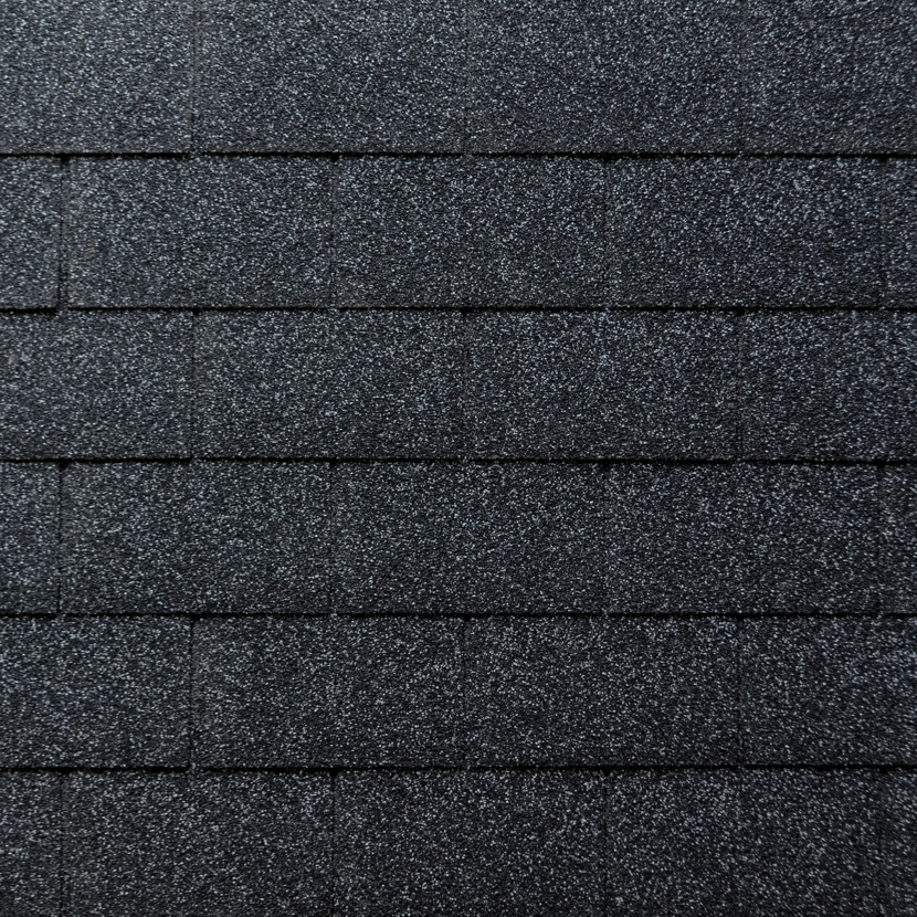Bitumen-Rechteckschindeln schwarz 33,3 x 100 cm