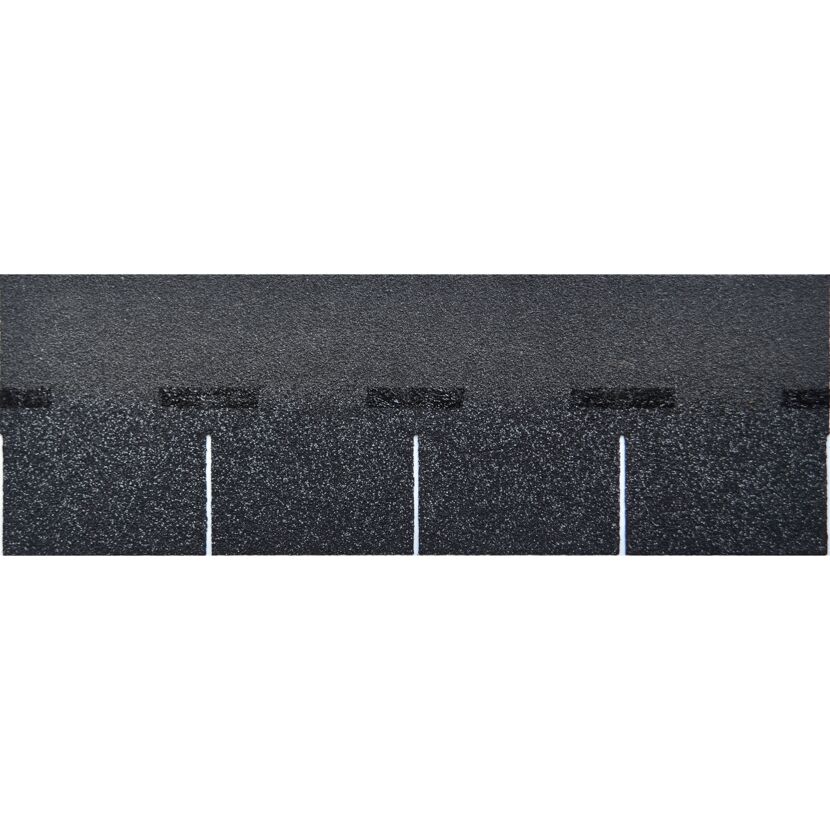 Bitumen-Rechteckschindeln schwarz 33,3 x 100 cm