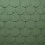 Verkleinertes Bild von Bitumen-Biberschindeln grün 33,3 x 100 cm