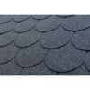 Bitumen-Biberschindeln schwarz 33,3 x 100 cm