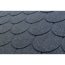 Verkleinertes Bild von Bitumen-Biberschindeln schwarz 33,3 x 100 cm