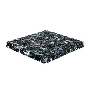 Gummi-Pads, schwarz, 10 x 10 x 1 cm, 10 Stück