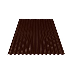 Wellblech mahagonifarben 250 x 88,3 x 0,4 cm