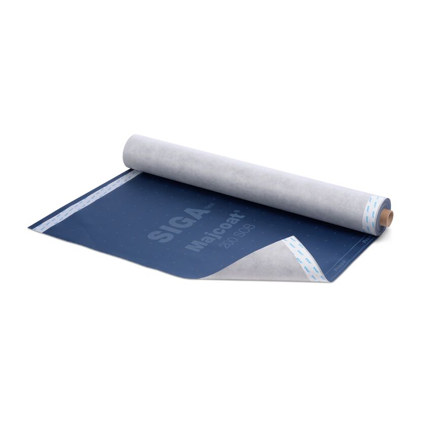 Blaue SIGA Majcoat Unterdeckbahn