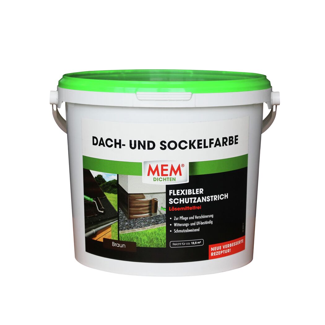 Eimer braune Dach- und Sockelfarbe von MEM