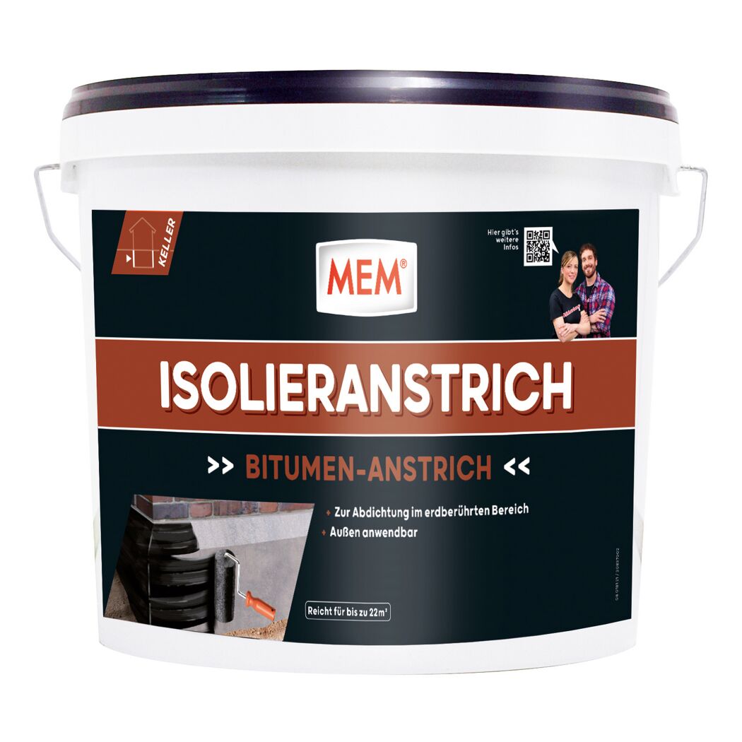 MEM Isolieranstrich, Eimer und Rolle