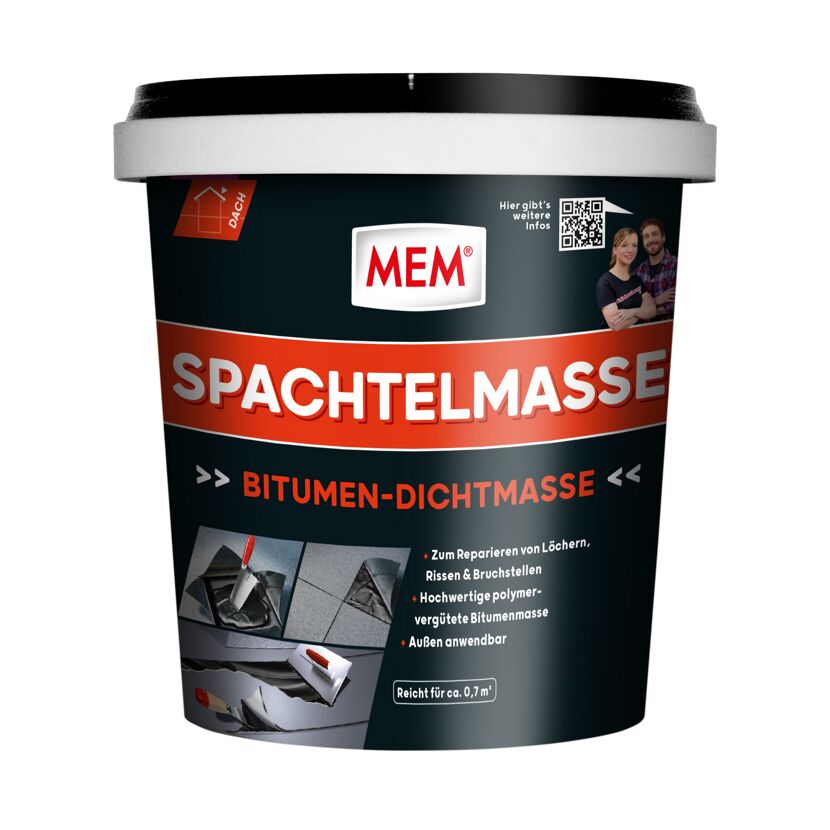 MEM Bitumen-Dichtmasse, Spachtelmasse im Eimer