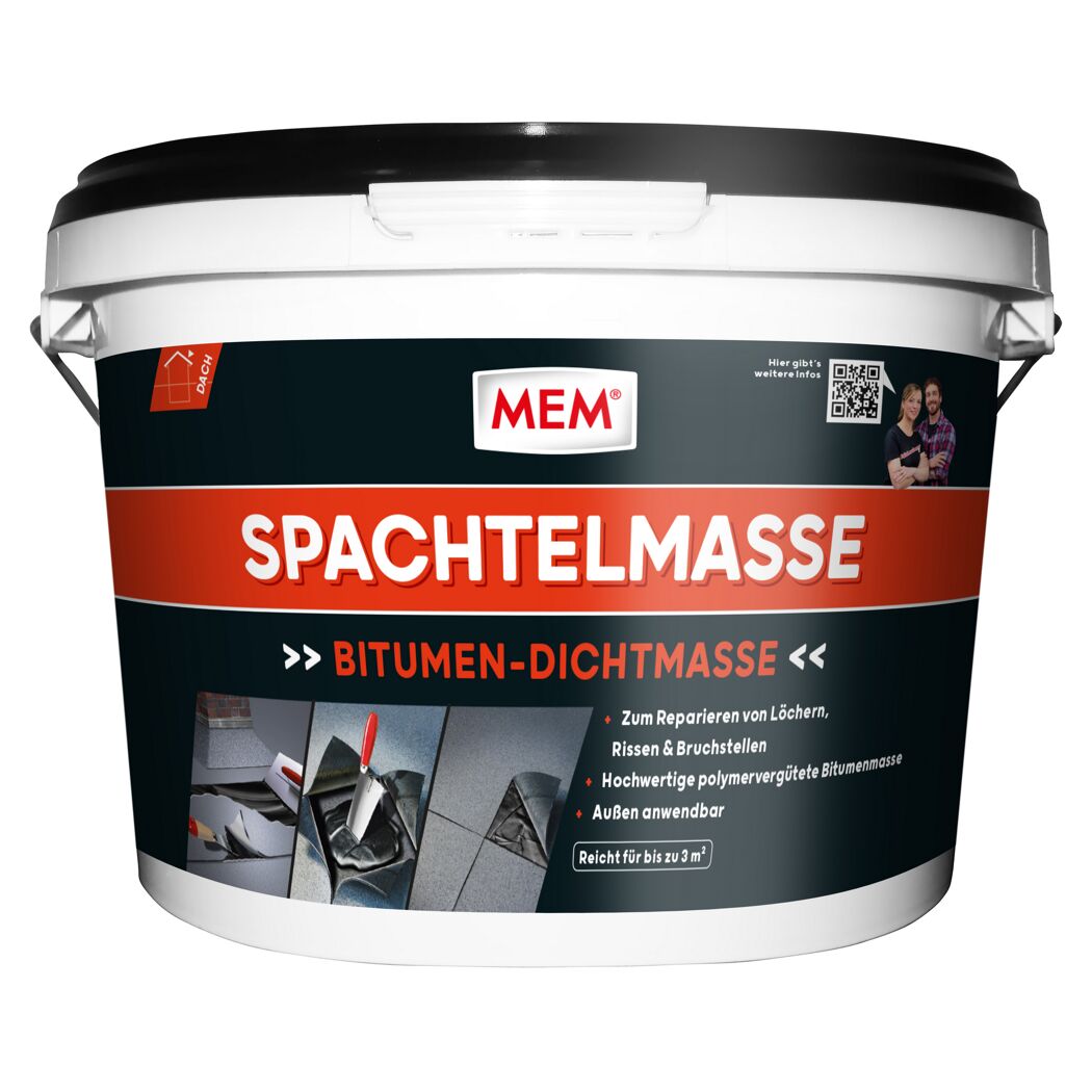 Weißer Eimer MEM Bitumen-Dichtmasse