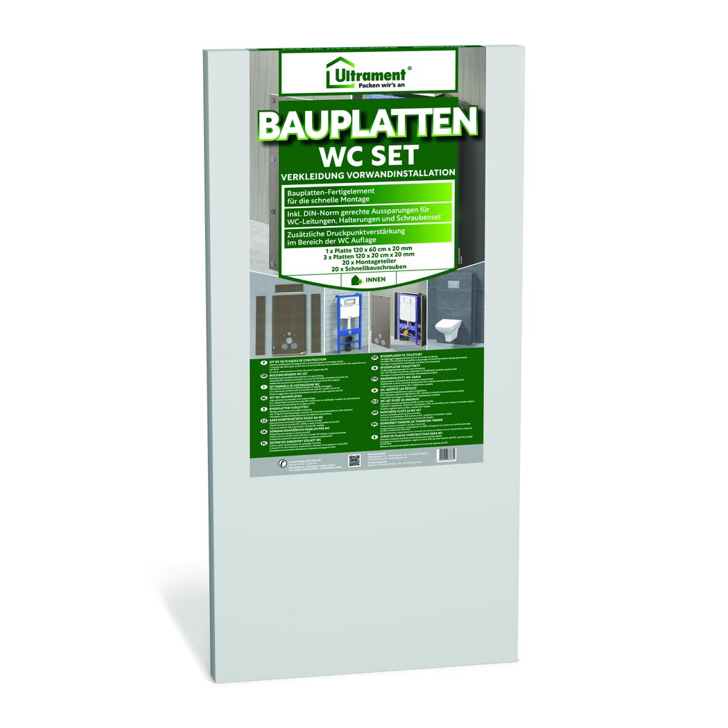 Bauplatten-WC-Set 'Do it' 2 cm 4-teilig
