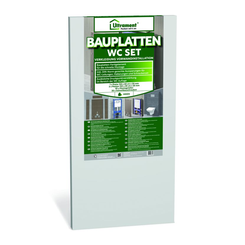 Bauplatten-WC-Set 'Do it' 2 cm 4-teilig