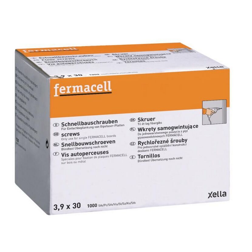 Karton mit Schnellbauschrauben von Fermacell