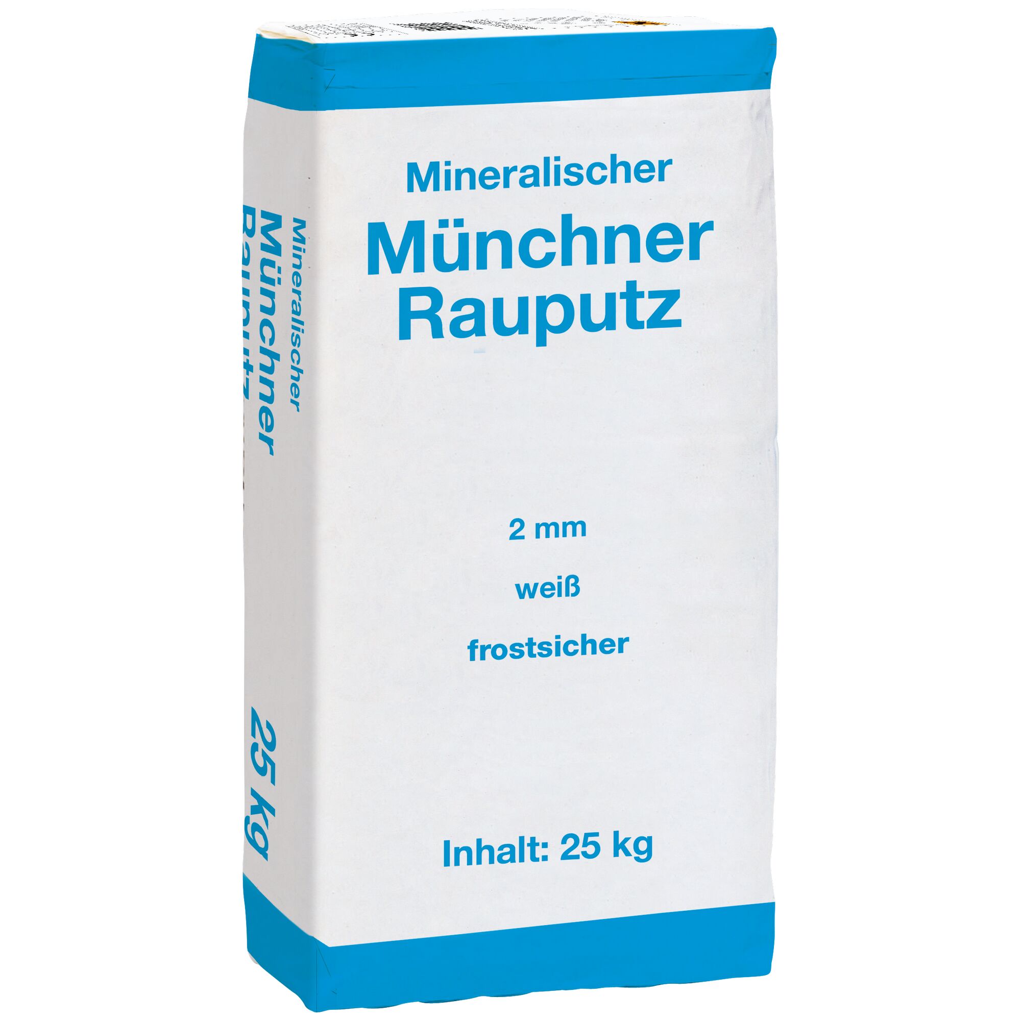 Münchner Rauputz, 2 mm, weiß, frostsicher, 25 kg Sack