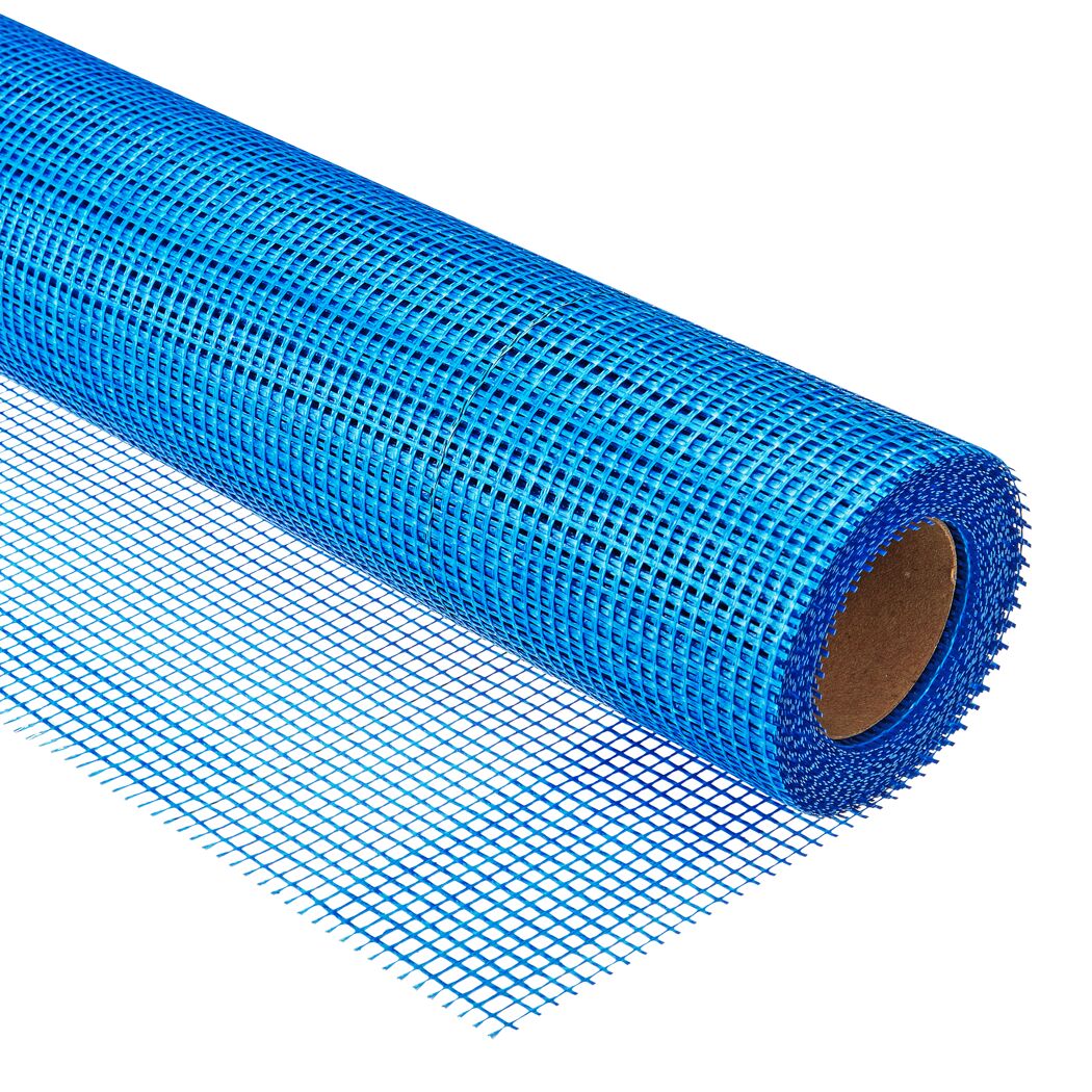 Blaues Armierungsgewebe auf Rolle