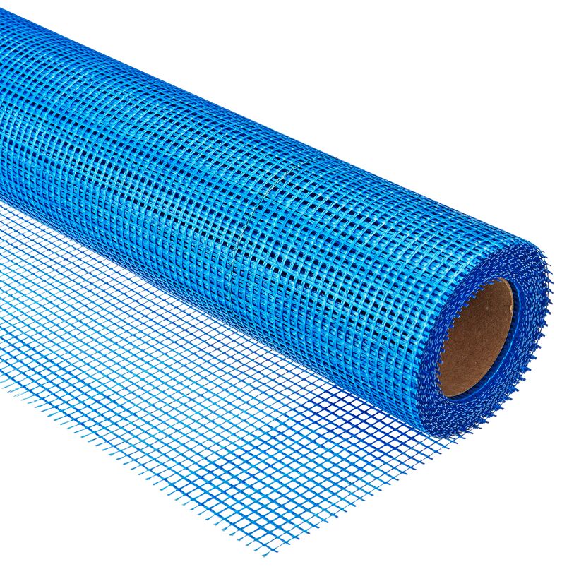 Blaues Armierungsgewebe auf Rolle