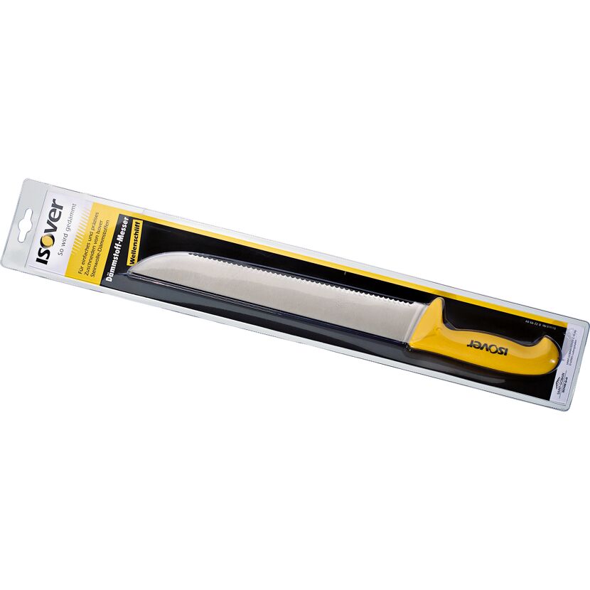 Isover Dämmstoff-Messer mit Wellenschliff in Verpackung