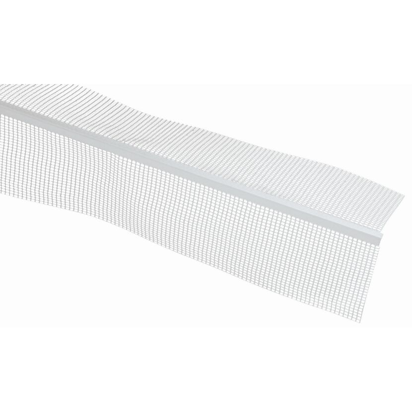 Weißer Eckwinkel mit Gewebe