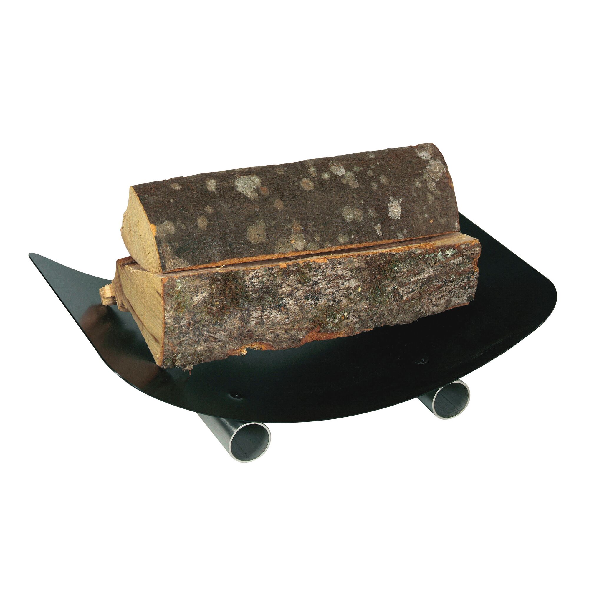 Holzkorb mit Holzscheiten