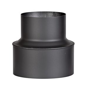 Rauchrohr, schwarz,Reduziertück von 200 mm Ofenanschluss auf 150 mm Wandanschluss