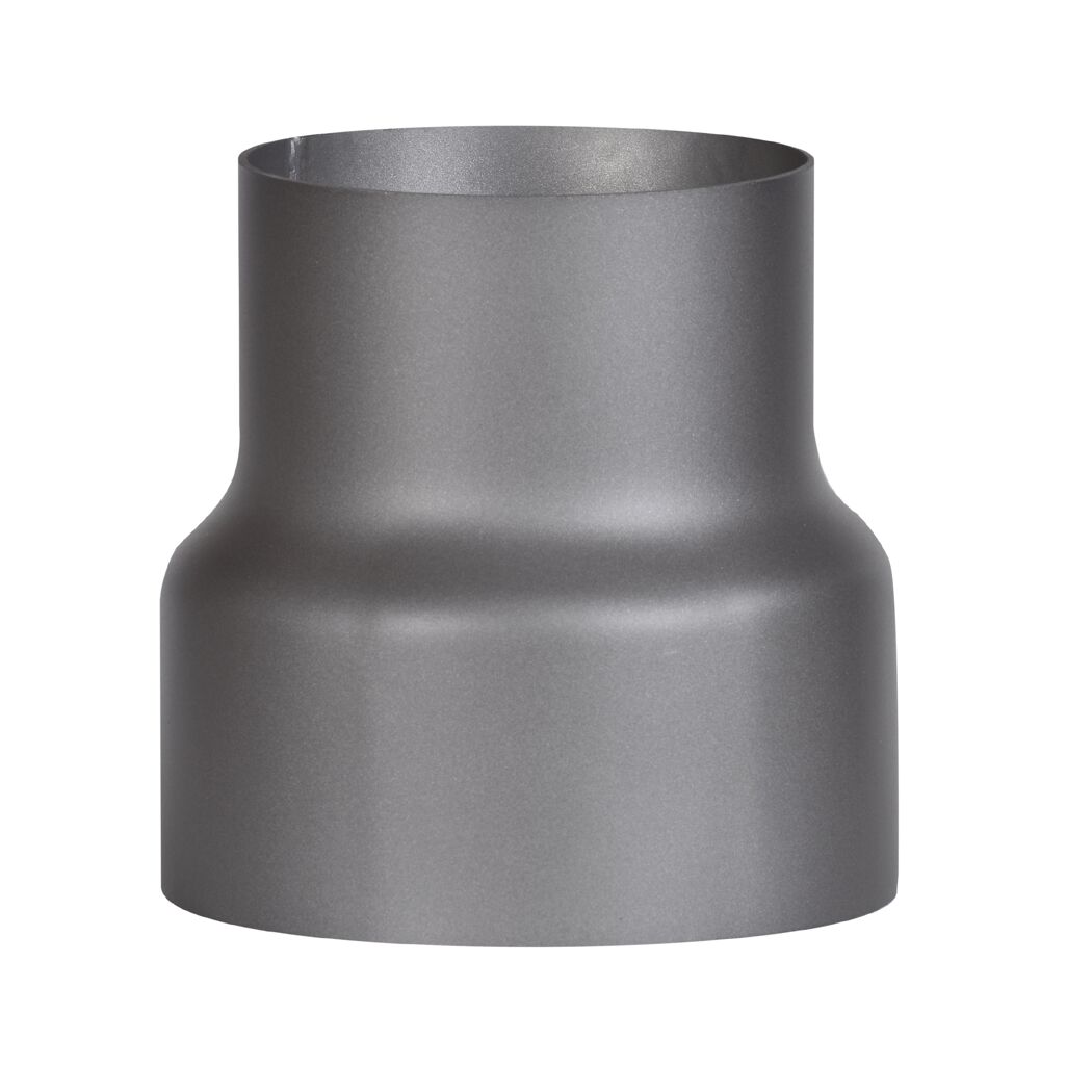 Rauchrohr-Reduzierung dunkelgrau Ø 150/120 x 160 mm