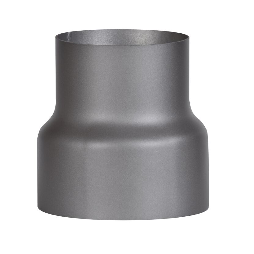 Rauchrohr-Reduzierung dunkelgrau Ø 150/120 x 160 mm