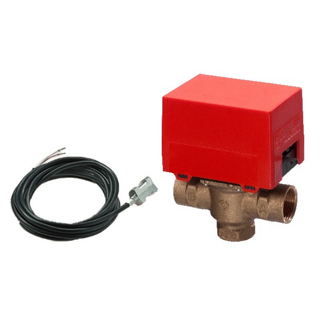 3-Wege-Ventil mit Temperatursensor