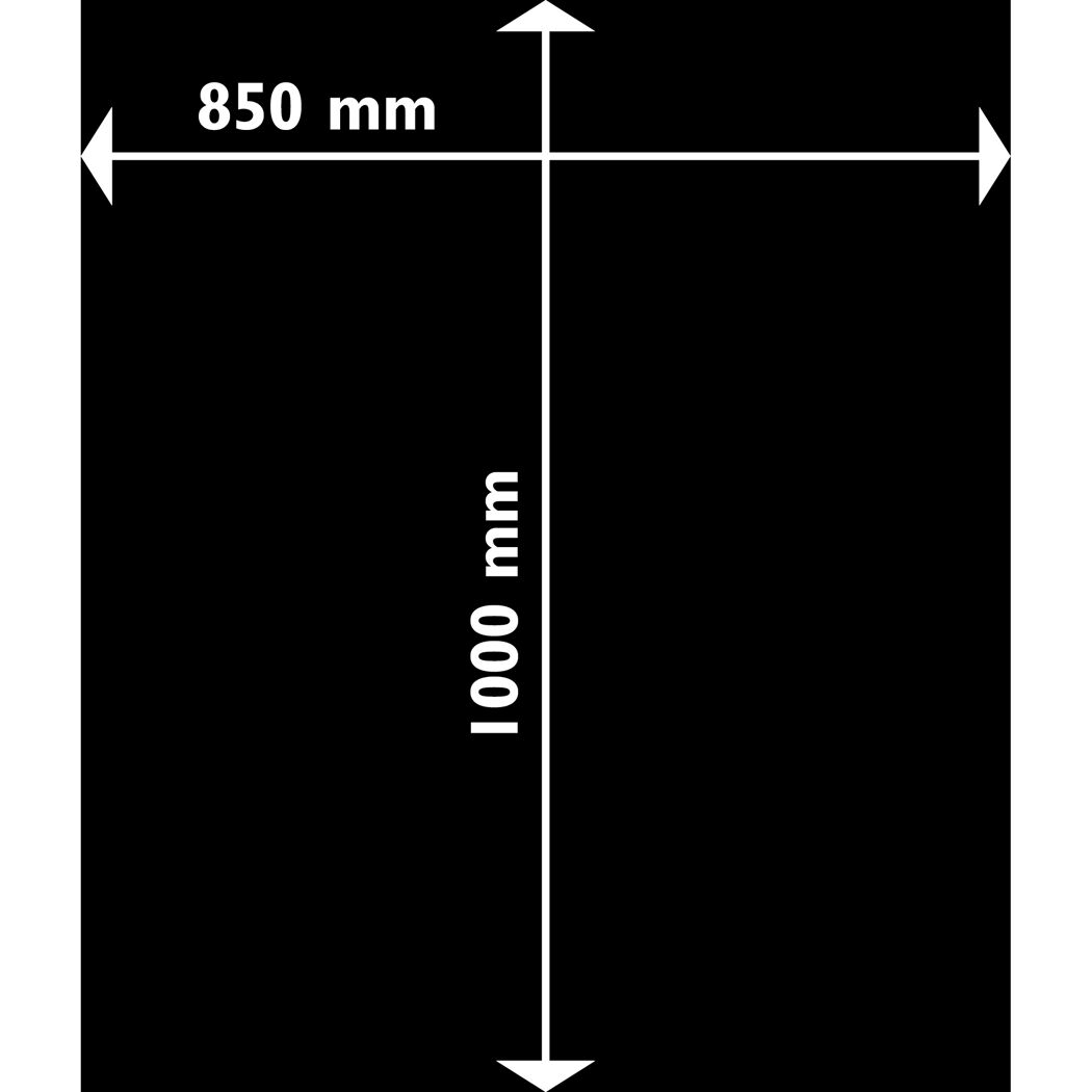 Bodenplatte mit den Maßen 850 x 1000 mm