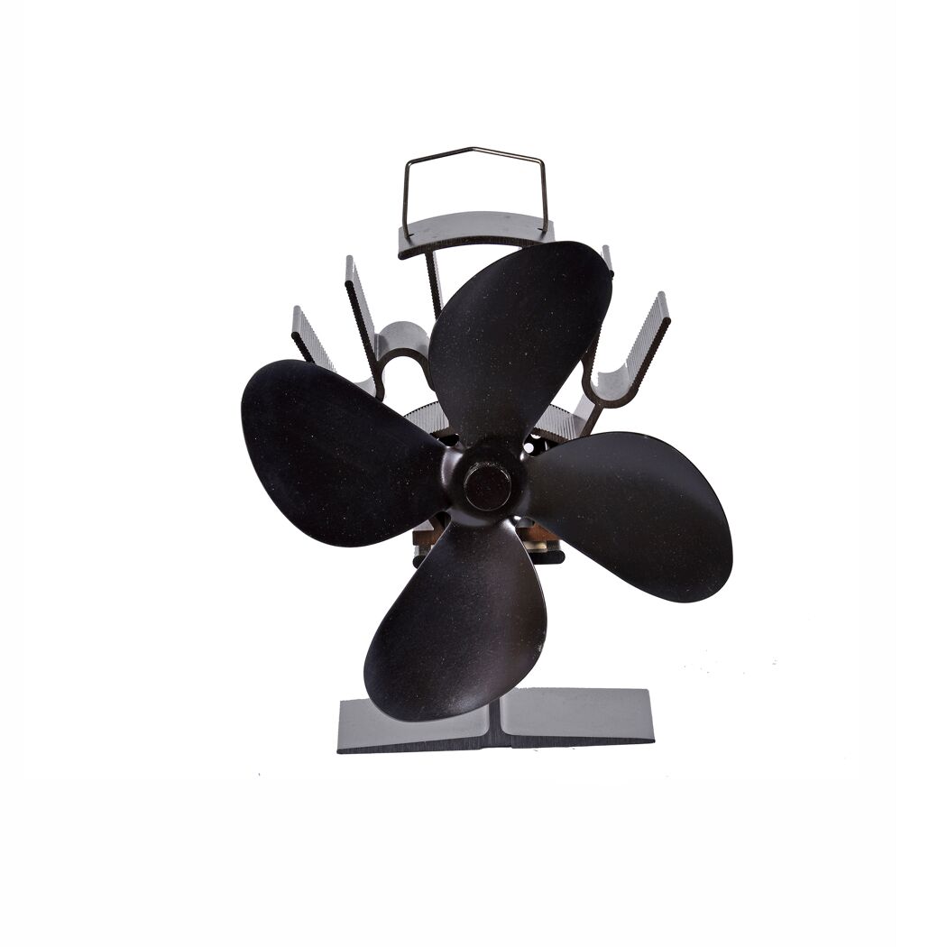 Schwarzer Ofenventilator