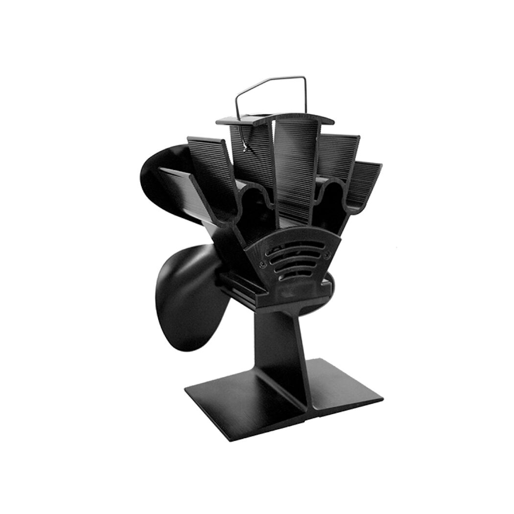 Schwarzer Ofenventilator