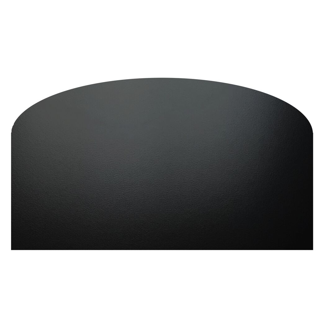 Schwarze Kaminbodenplatte aus Metall