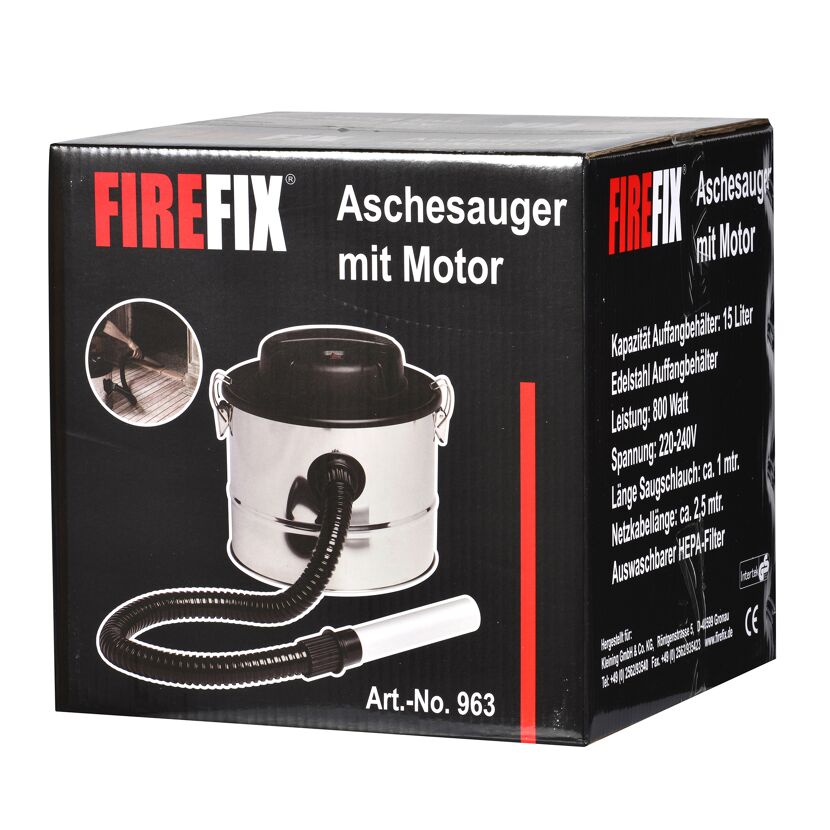 Aschesauger mit Motor 800 Watt
