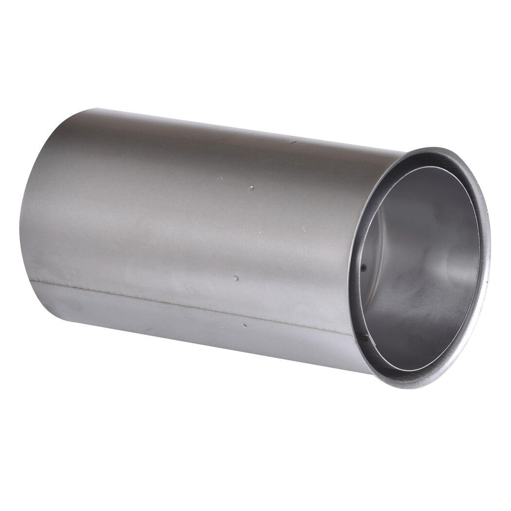 Wandfutter silbern verlängert Ø 150 x 300 mm