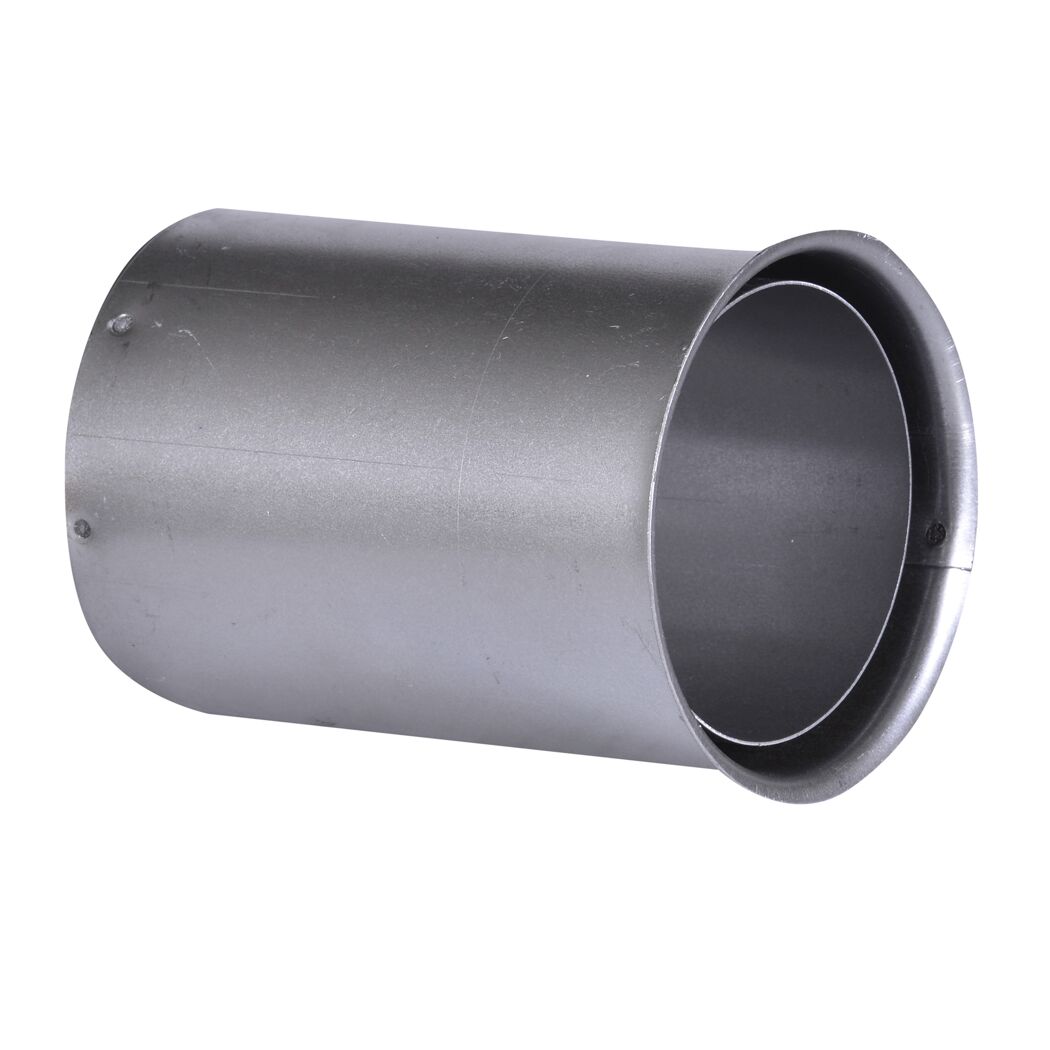 Doppelwandfutter schwarz Ø 80 x 120 mm