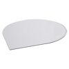 Bodenplatte Tropfenform 110 x 110 x 0,8 cm ESG transparent