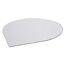 Bodenplatte Tropfenform 110 x 110 x 0,8 cm ESG transparent