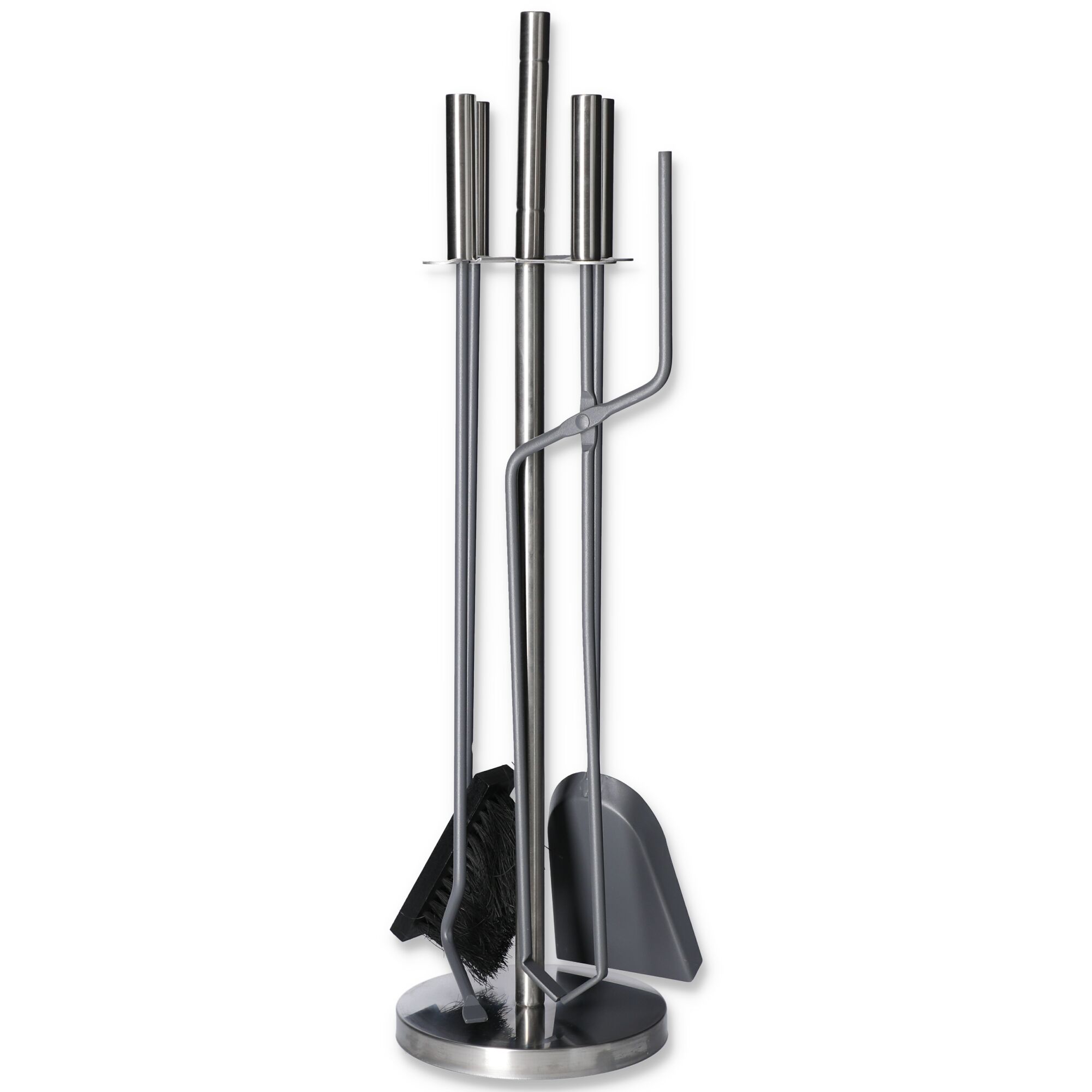 Kaminbesteck vierteilig Edelstahl