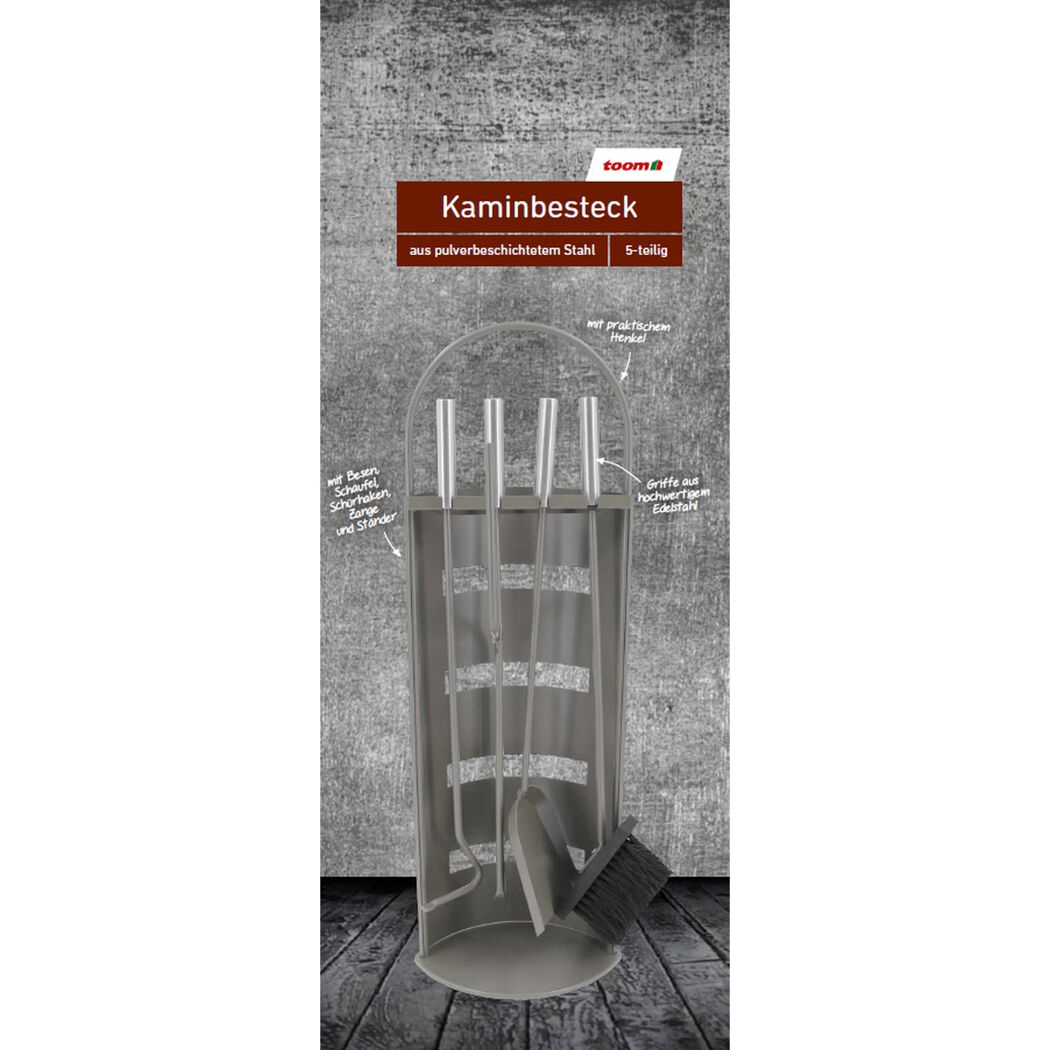 Kaminbesteck 5-teilig, toom