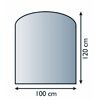 Glas-Bodenplatte 100 x 120 cm
