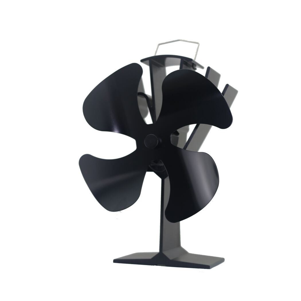 Schwarzer Kaminofenventilator