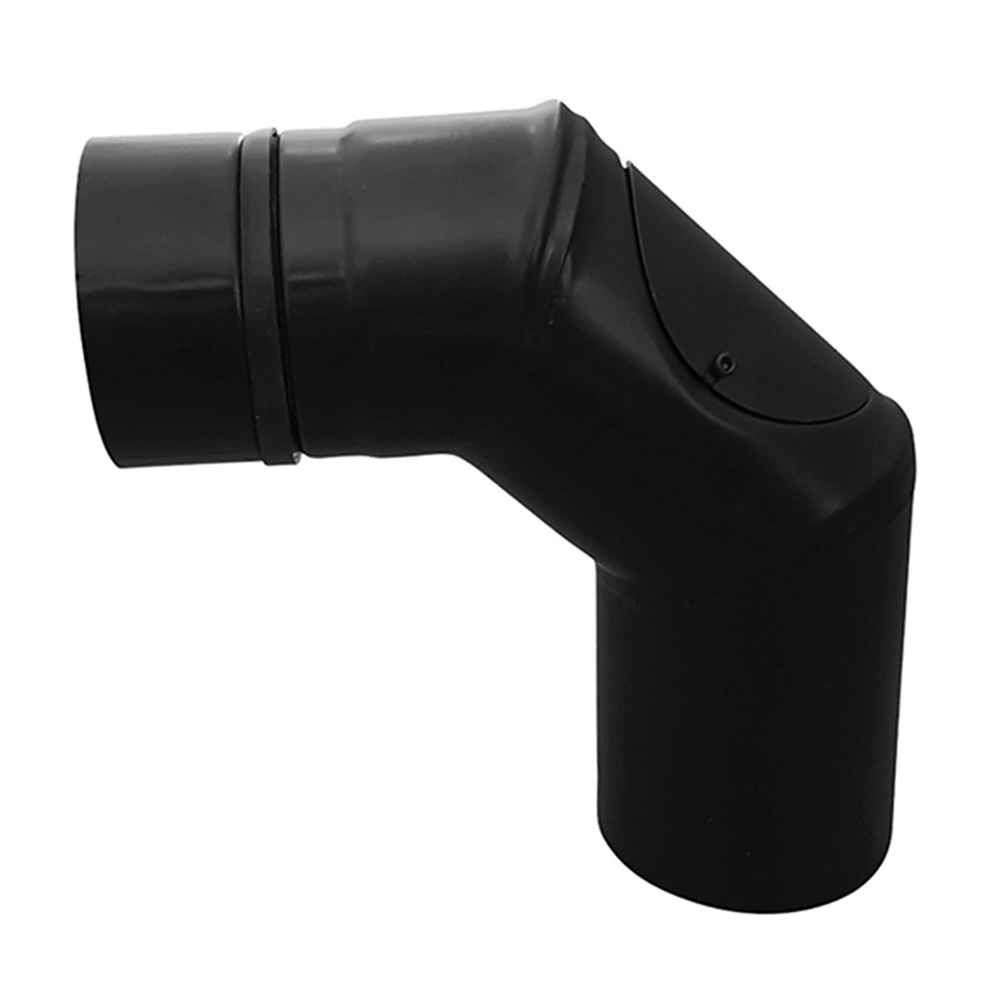 Pelletofenrohr 80 mm Bogen 90 Grad mit Tür