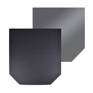 Funkenschutzplatte Stahl schwarz/dunkelgrau Sechseck 100 x 110 x 0,15 cm
