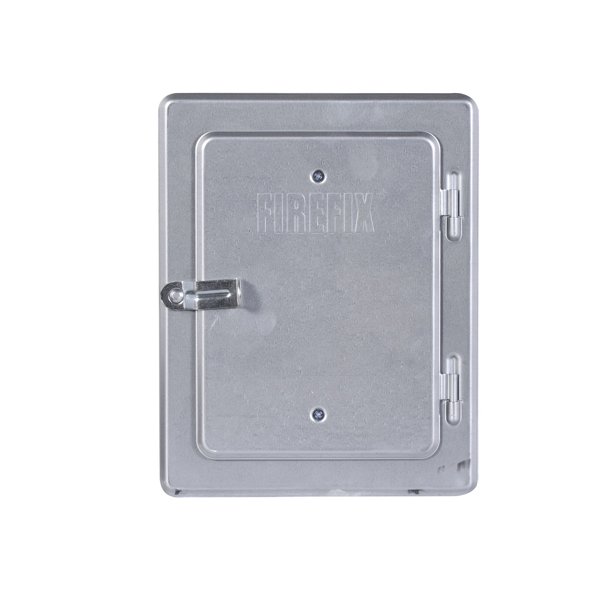 Metallene Kamintür mit Griff