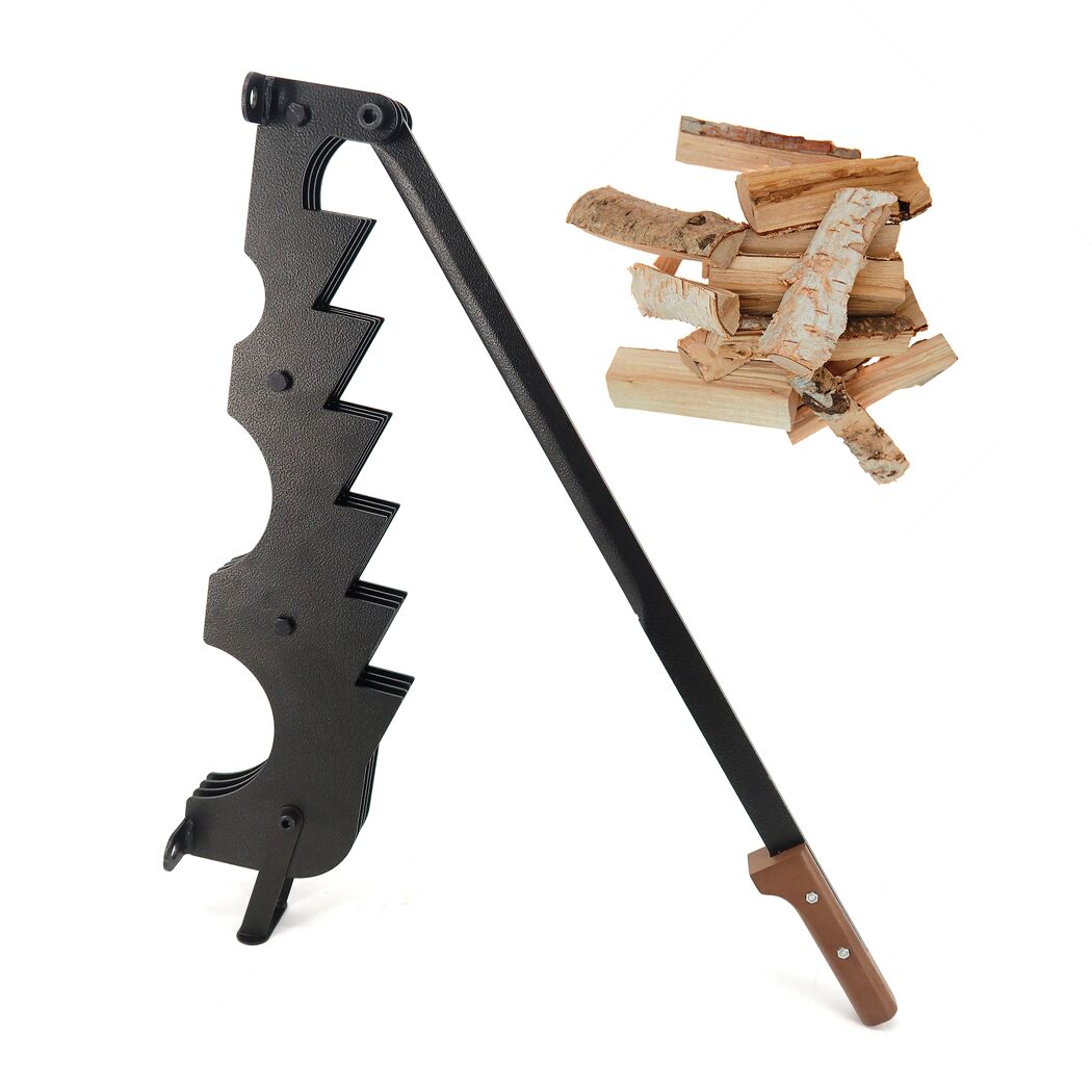 Holzspalter mit Holzscheiten