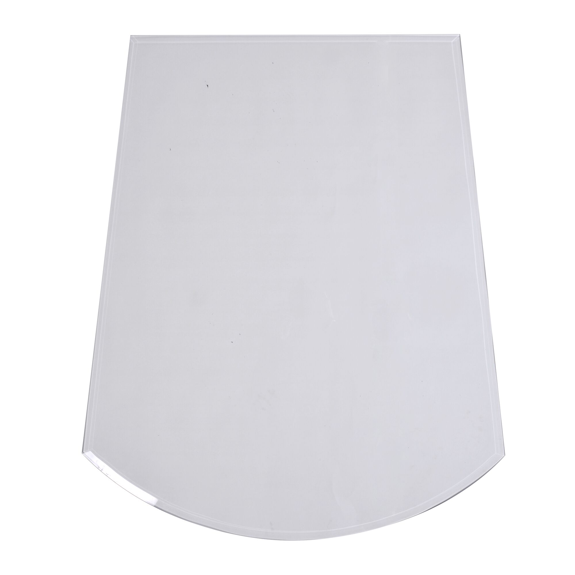 Trapezförmige Glasplatte