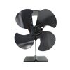 Ofen-Ventilator schwarz Ø 17,5 cm