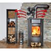 Ofen-Ventilator schwarz Ø 17,5 cm