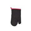 Schwarzer Thermohandschuh mit roter Kante