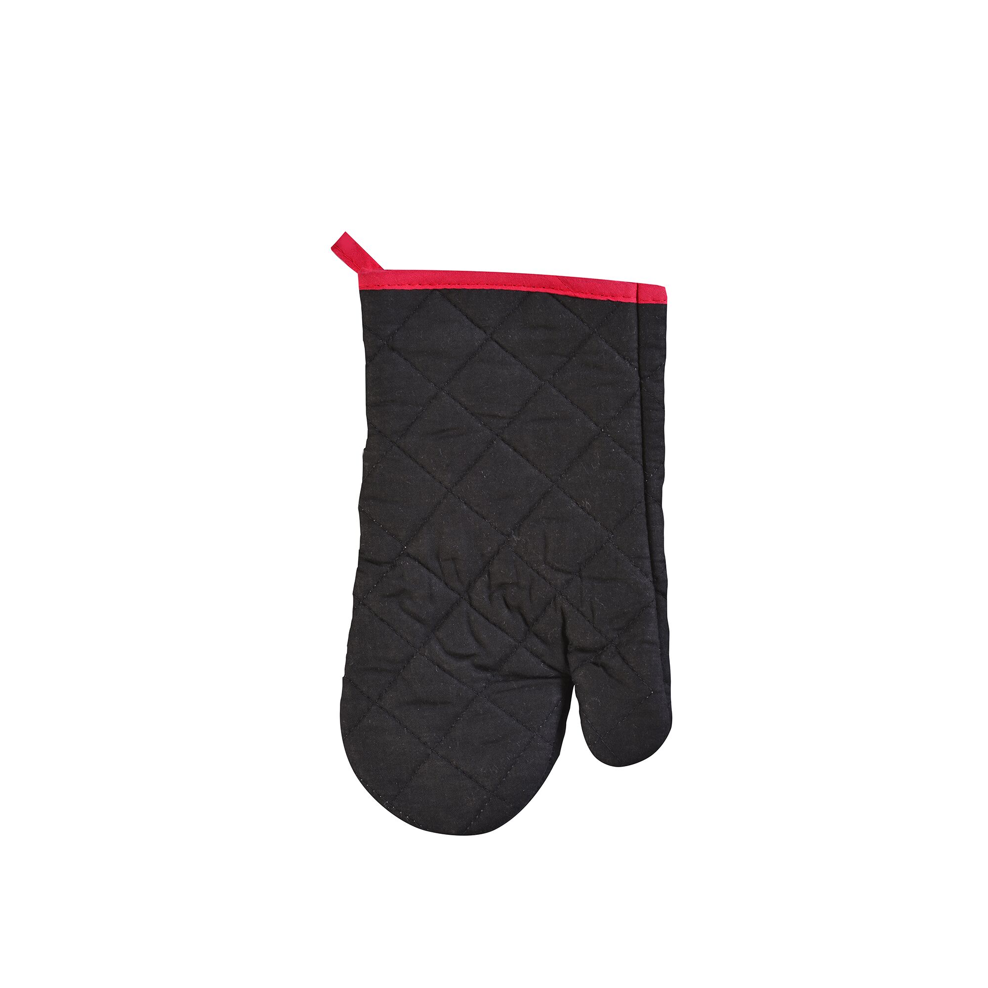 Schwarzer Thermohandschuh mit roter Kante