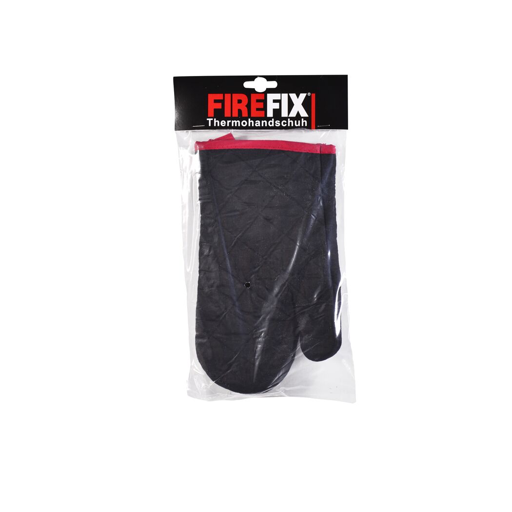 Schwarzer FIREFIX Thermohandschuh in Plastikverpackung