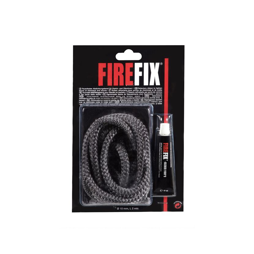 FIREFIX Keramikkordel 10 mm, 2 m mit Kleber