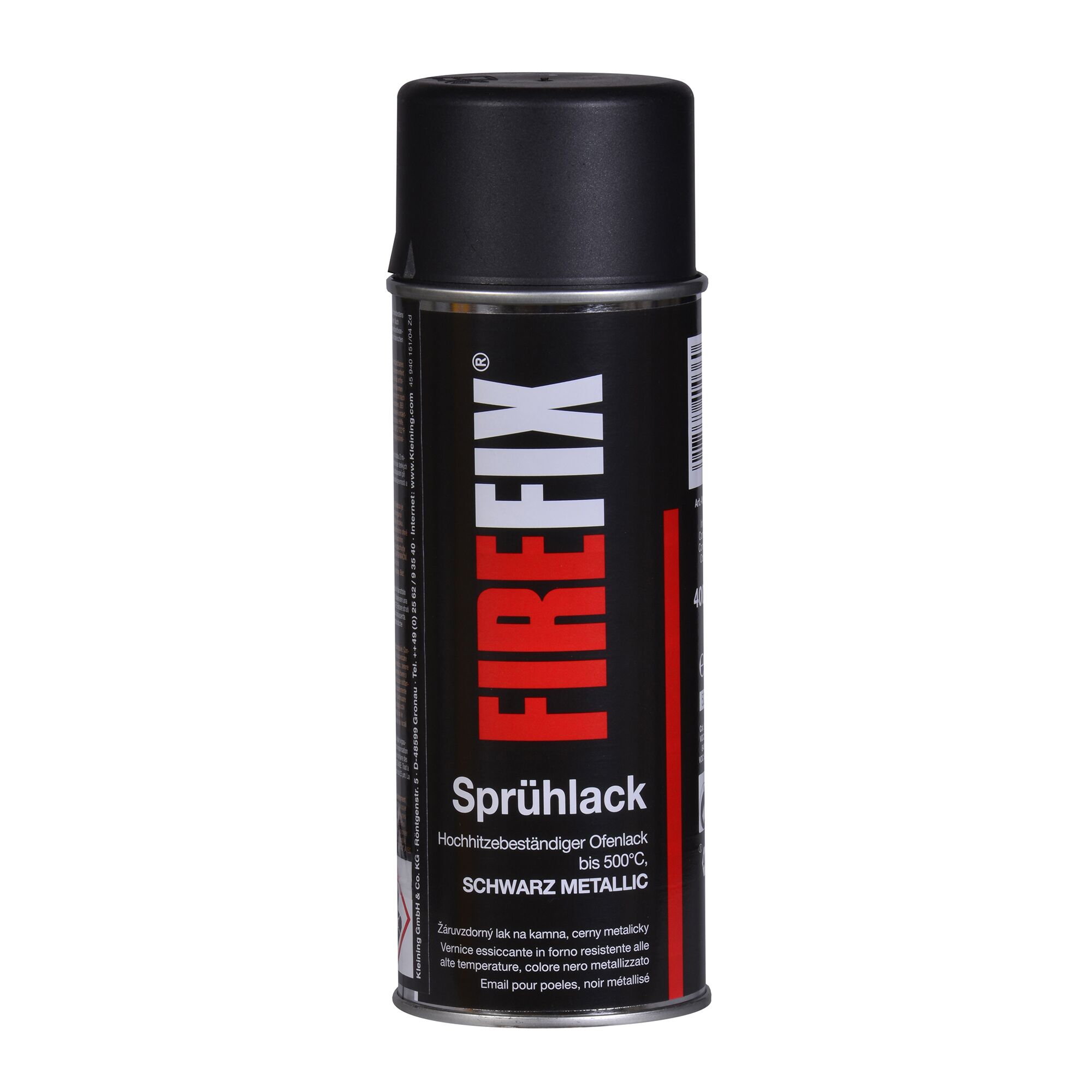 FIREFIX Ofenlack schwarz metallic